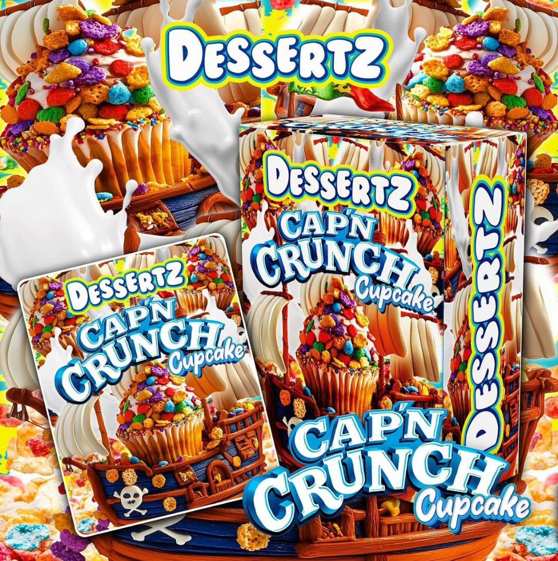 Dessertz Capn Crunch cupcake - Dessertz Strain