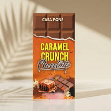Caramel Crunch THC Chocolate Bar (200mg) - Edibles and Cartridges